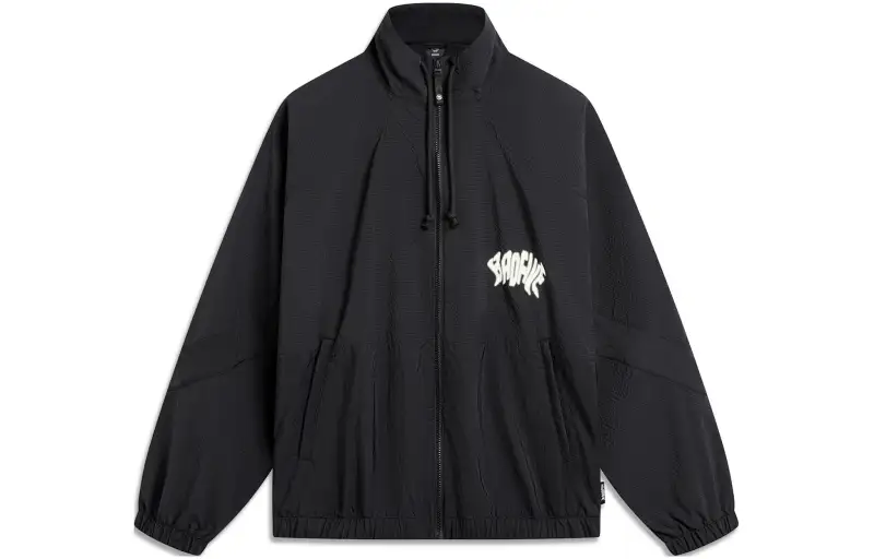 Li Ning BADFIVE Trench Coat Men's Black