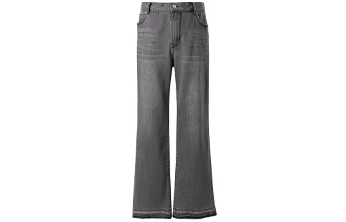 KREATE DENIM Jeans Unisex Washed Gray Moderate Straight Fit Pants