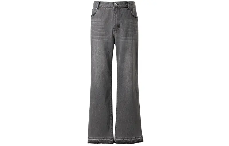KREATE DENIM Jeans Unisex Washed Gray Moderate Straight Fit Pants