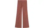 GUCCI Casual Pants Men's Burgundy Moderate Straight Fit Pants