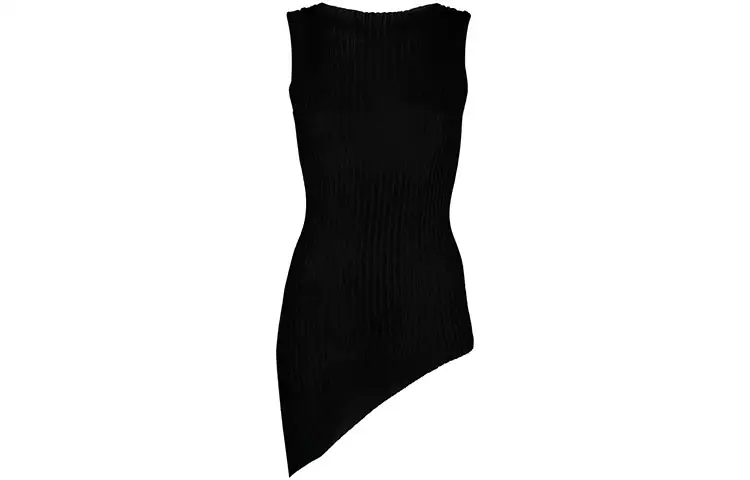 Maison Margiela Tank Tops Women's Black Straight Fit