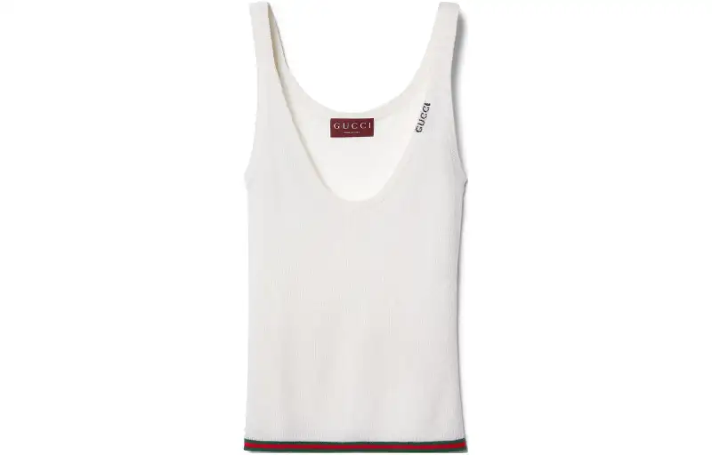 GUCCI Fine Rib Tank Top