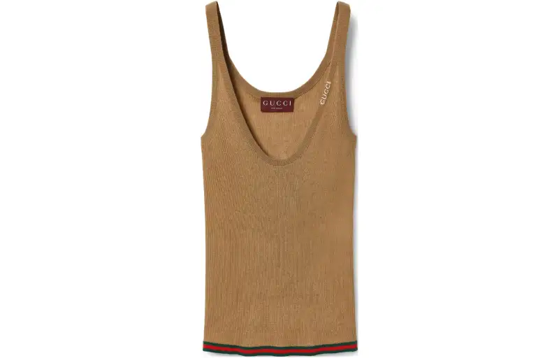 GUCCI Fine Rib Tank Top