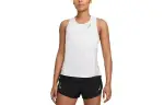 Nike Tank Tops Women's White Straight Fit