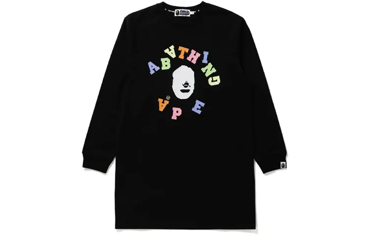 A BATHING APE T Shirts Women's Crew Neck Moderate Straight Fit