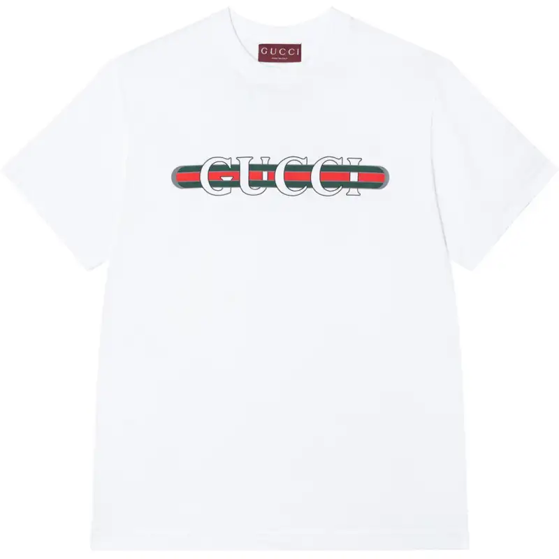 GUCCI Logo Printed Crewneck T-Shirt