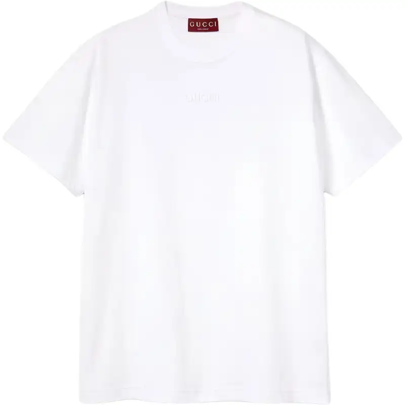 GUCCI Drop Shoulder Sleeve T Shirt Women's White