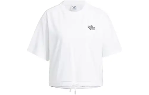 Adidas Originals ADICOLOR T Shirts Women's White Crew Neck Moderate