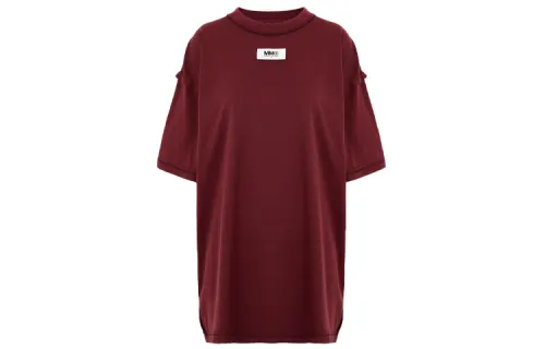 MM6 Maison Margiela Drop Shoulder Sleeve T Shirt Women's