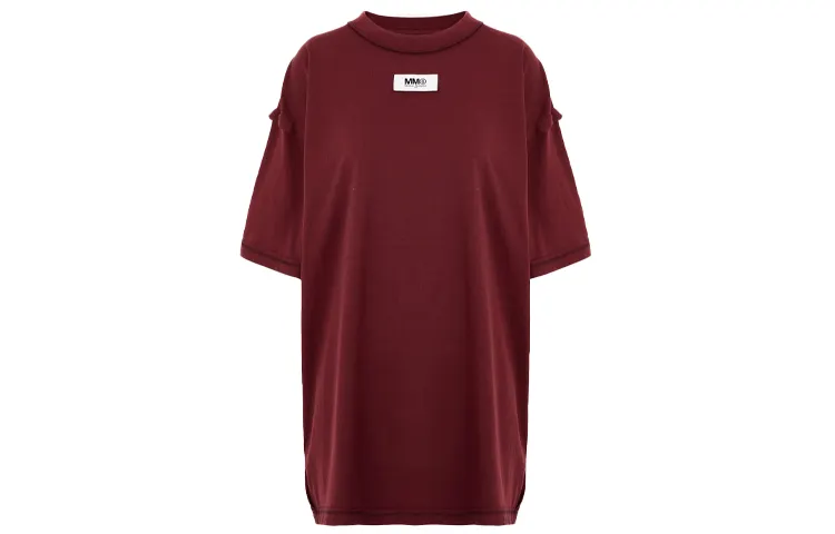MM6 Maison Margiela Drop Shoulder Sleeve T Shirt Women's