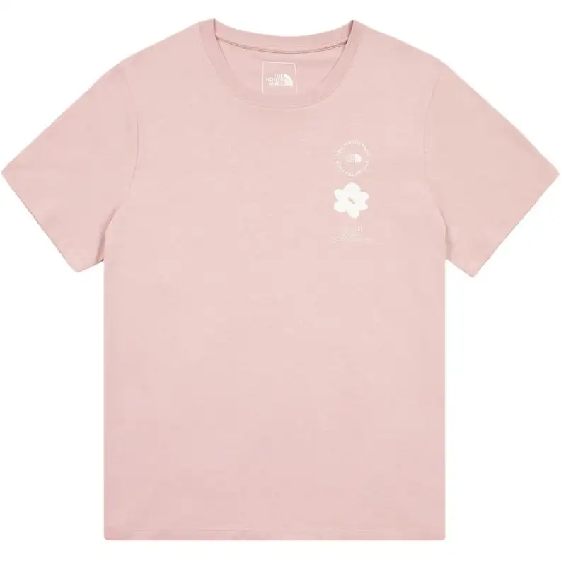 THE NORTH FACE T Shirt Women's Crystal Gem Pink