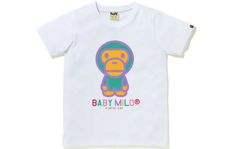 A BATHING APE T Shirts Women's Crew Neck Moderate Straight Fit