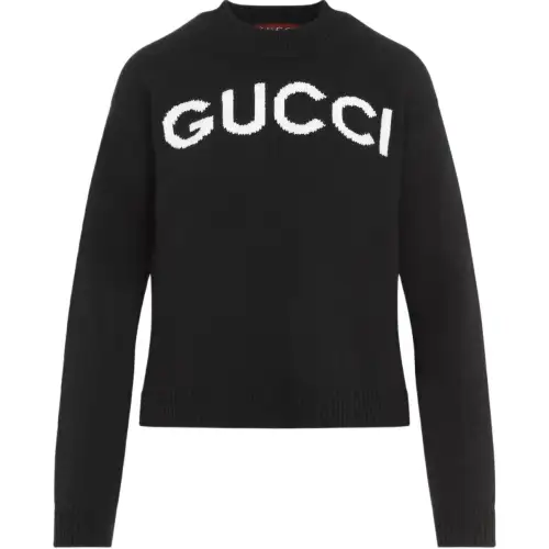GUCCI Logo Intarsia Knit Sweater