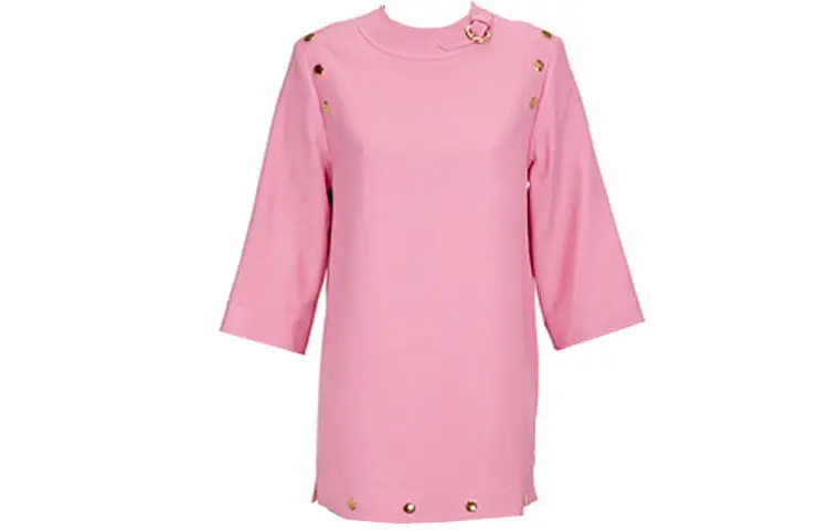 GUCCI T Shirts Women's Pink Crew Neck Moderate Straight Fit