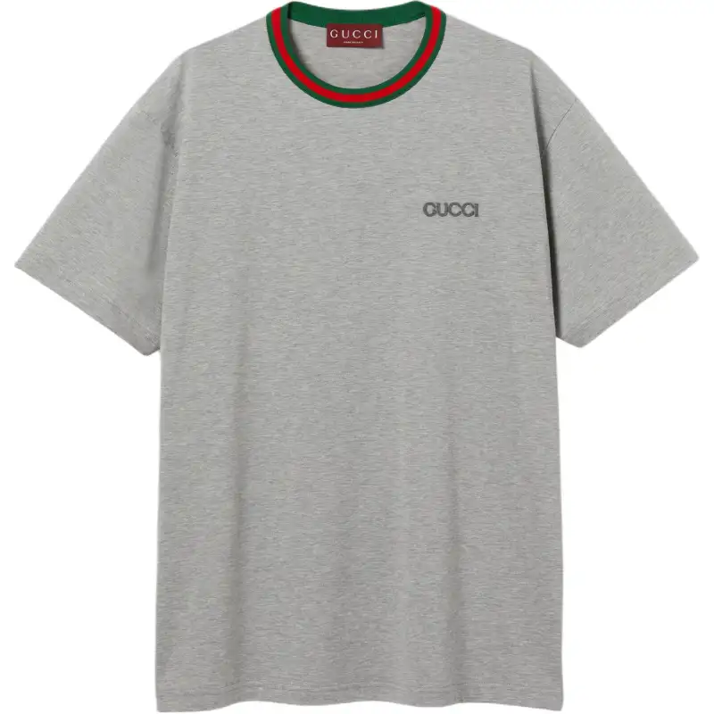 GUCCI Web Detailed Jersey T Shirt