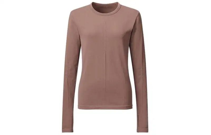 UNIQLO Drop Shoulder Sleeve T Shirt Women's Umber