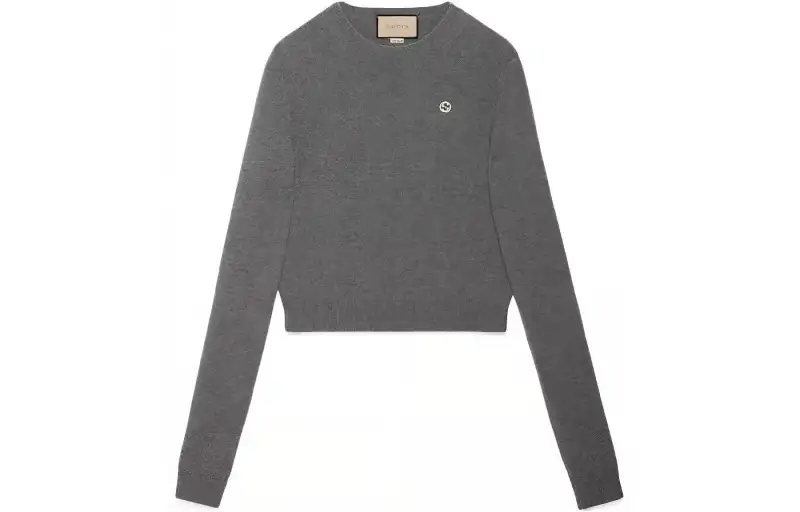 GUCCI GG embroidered Crew neck Jumper