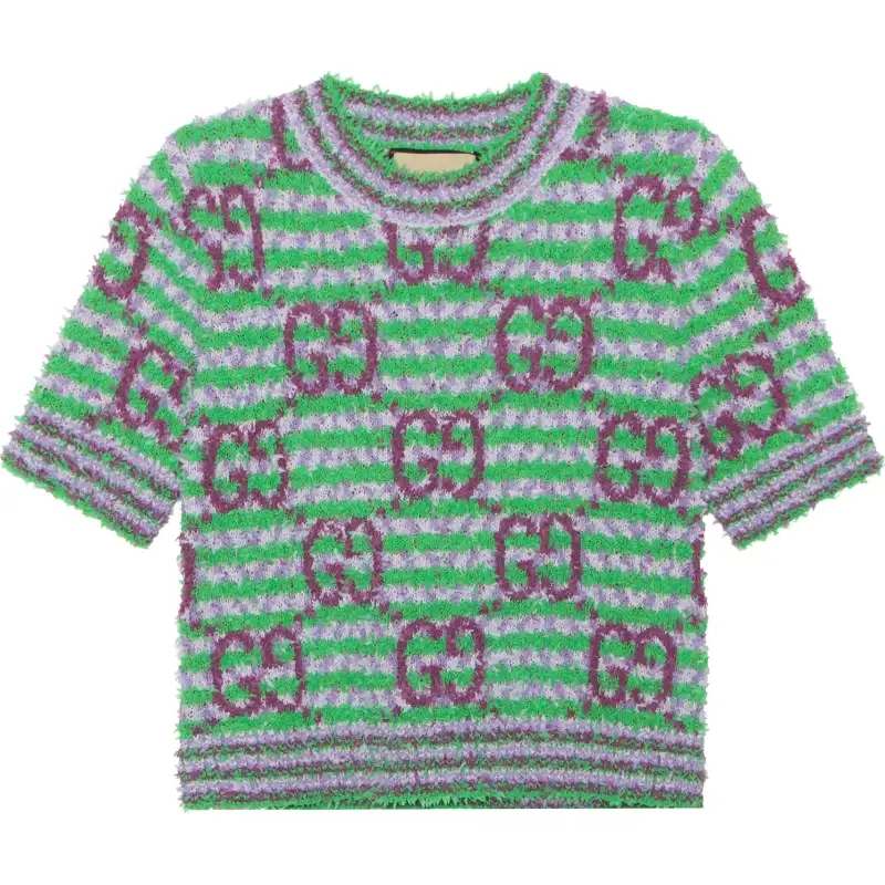 【Previous Season】GG striped-knit top