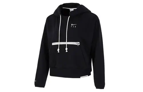 Nike Sweatshirts Women's Black Hooded Moderate Regular