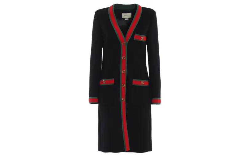 GUCCI Pre Owned Web stripe Coat