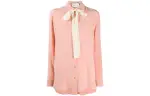 GUCCI Shirts Women's Pink Lapel Moderate Other