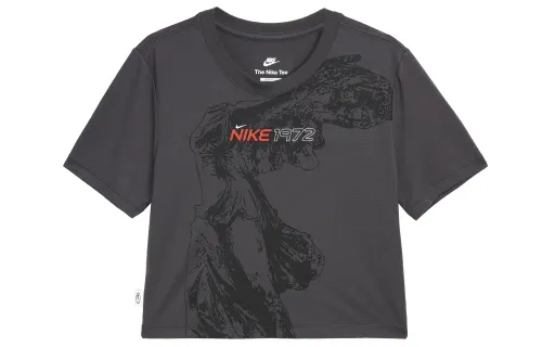 Nike Sportswear KYOKA Women'ss Slim Fit Cropped T-Shirt Black