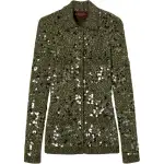 GUCCI Polo Neck Tweed Cardigan