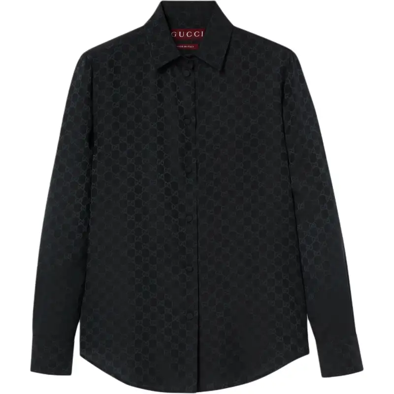 GUCCI Monogrammed Long-Sleeve Shirt