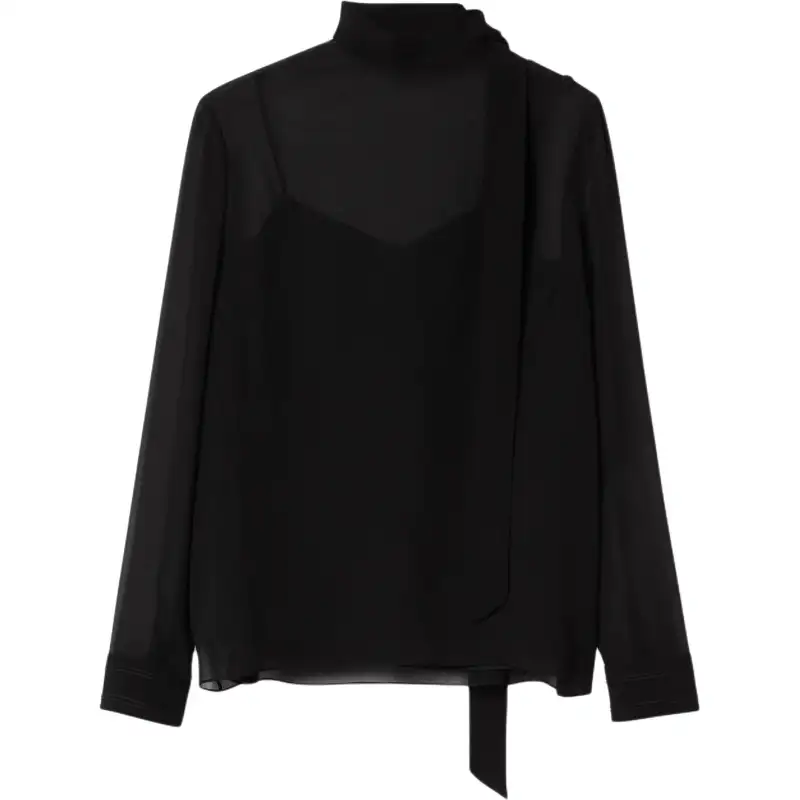 GUCCI Layered Sheer Detailed Blouse