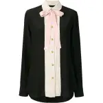 GUCCI Shirts Women's Black Lapel Moderate Other
