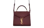 SAINT LAURENT Cow Leather, Leather Shoulder Bag, Crossbody Bag, Handbag Mini Women's Red