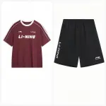 Li Ning Sports Life Collection Casual Sportswear Unisex Dark Vintage Red