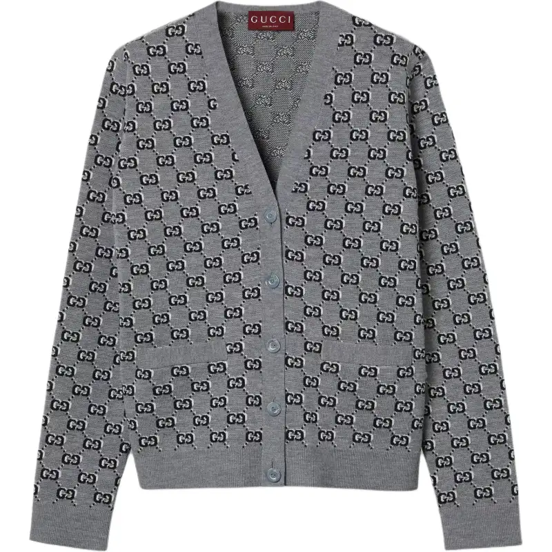 GUCCI Gg Shadow Jacquard Cardigan