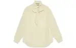 GUCCI Crepe Tie-Knot Blouse