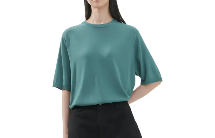 UNIQLO Knitwear Women's Grass Green Crew Neck Moderate Other
