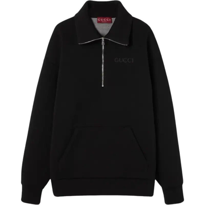 GUCCI Jersey Zip Sweatshirt