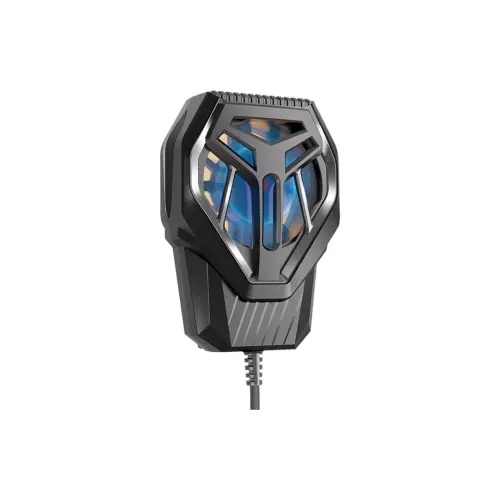 KUWU STREET mobile phone radiator, suitable for Apple/Huawei/Honor/Xiaomi/oppo/vivo/iqoo/Android, air-cooled, back-clip type vortex hurricane, low noise, universal for game live streaming, e-sports and drama watching, compact and convenient black magic tool