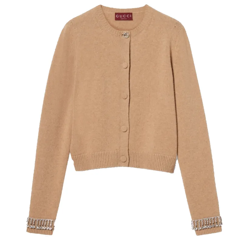 GUCCI Crewneck Knit Cardigan