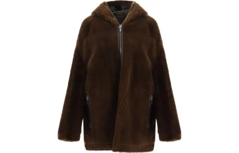 RICK OWENS Jackets Women's Brown Hooded Moderate Other