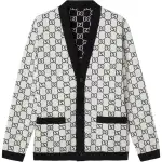 GUCCI Monogrammed Button Up Cardigan