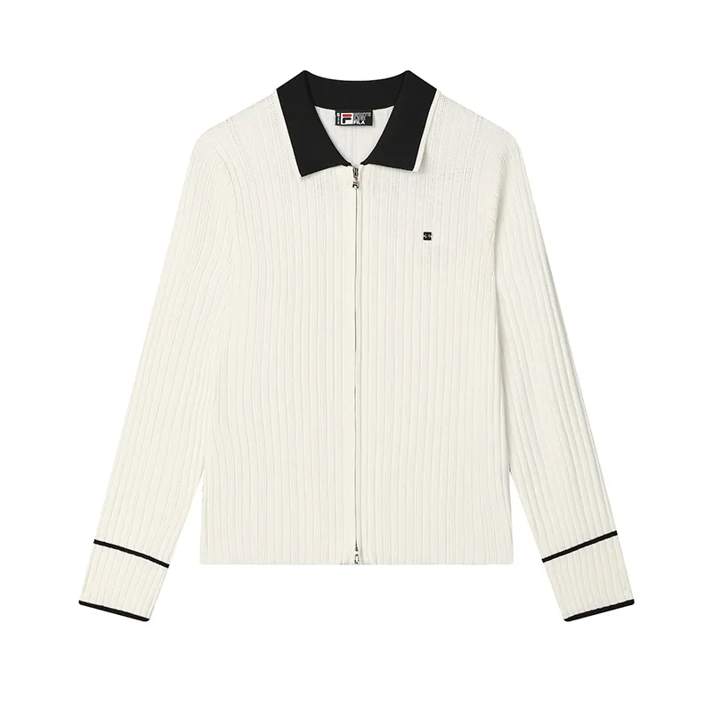 FILA WHITE Women's Knitwear Top Women's Steam White