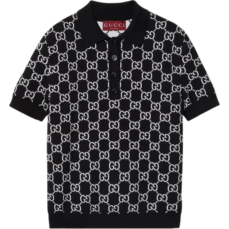GUCCI Reversible Gg Jacquard Polo Shirt