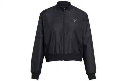 Under Armour Johnson Jackets Women's Black Baseball Collar Moderate Pilot