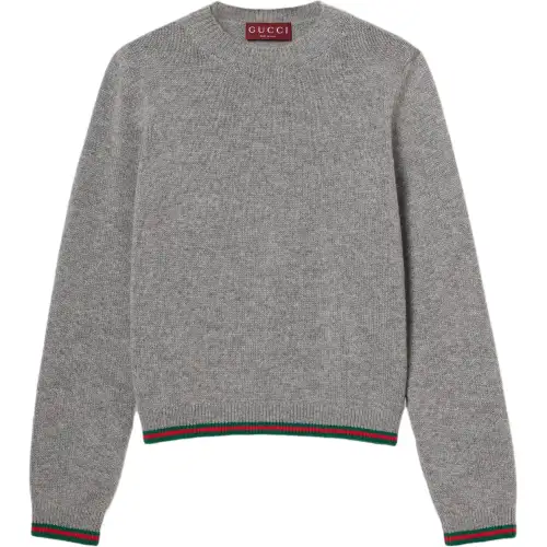 GUCCI Striped Hem Knit Sweater