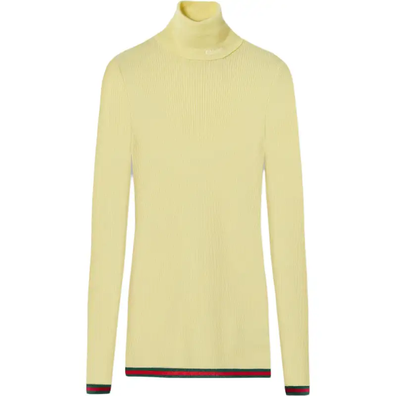 Gucci ribbed-knit turtleneck top