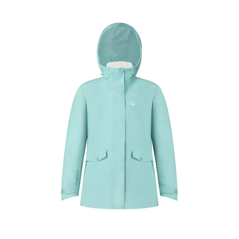 FILA Jacket Women's Gray Cyan Green