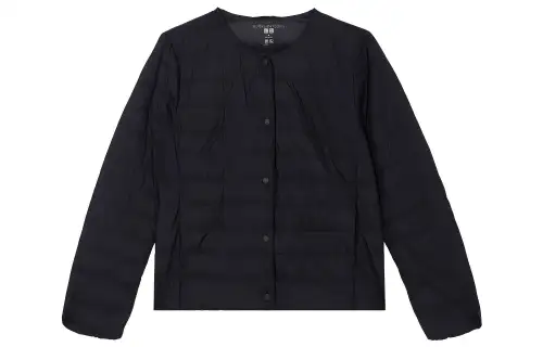 UNIQLO Jackets Women's Classic Black Crew Neck Moderate Other