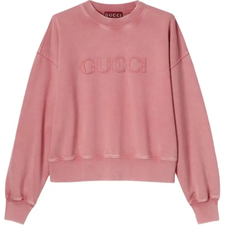 GUCCI Embroidered Cotton Jersey Sweatshirt