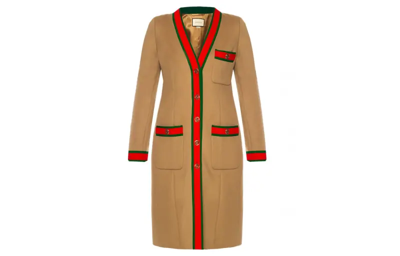 GUCCI SS21 Coat Women's Light Brown