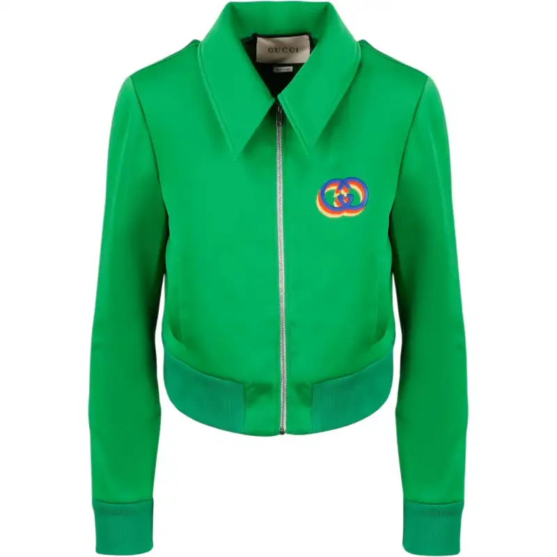 GUCCI Tiger Embroidery Technical Jersey Jacket